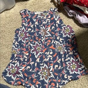 Floral Sleeveless Top - Multicolor